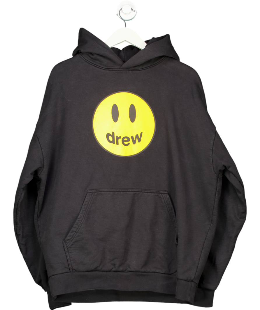 Drew House Black Smiley Mascot Hoodie UK M