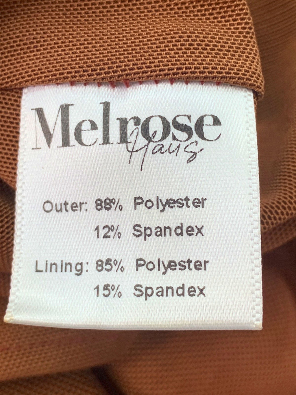 Melrose House Brown Gradient Sleeveless Dress UK S