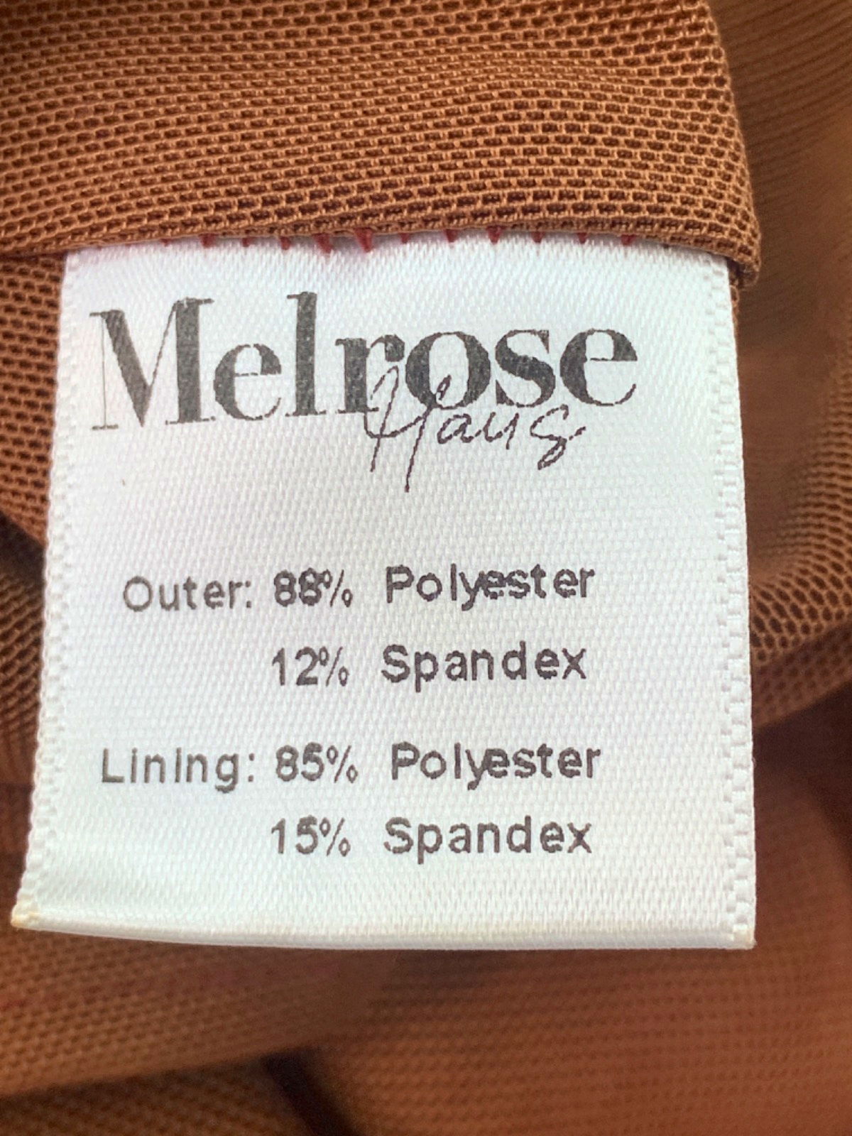 Melrose House Brown Gradient Sleeveless Dress UK S