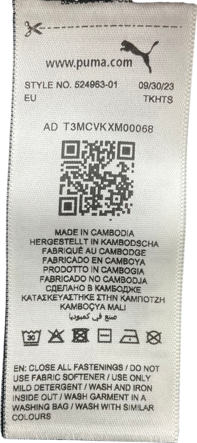 Puma 1/4 Zip Sweatshirt In Black UK XS