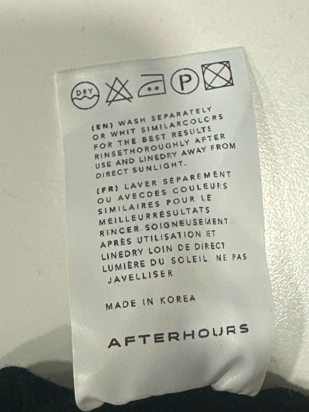 Afterhours Black Ribbed Bralette UK XS