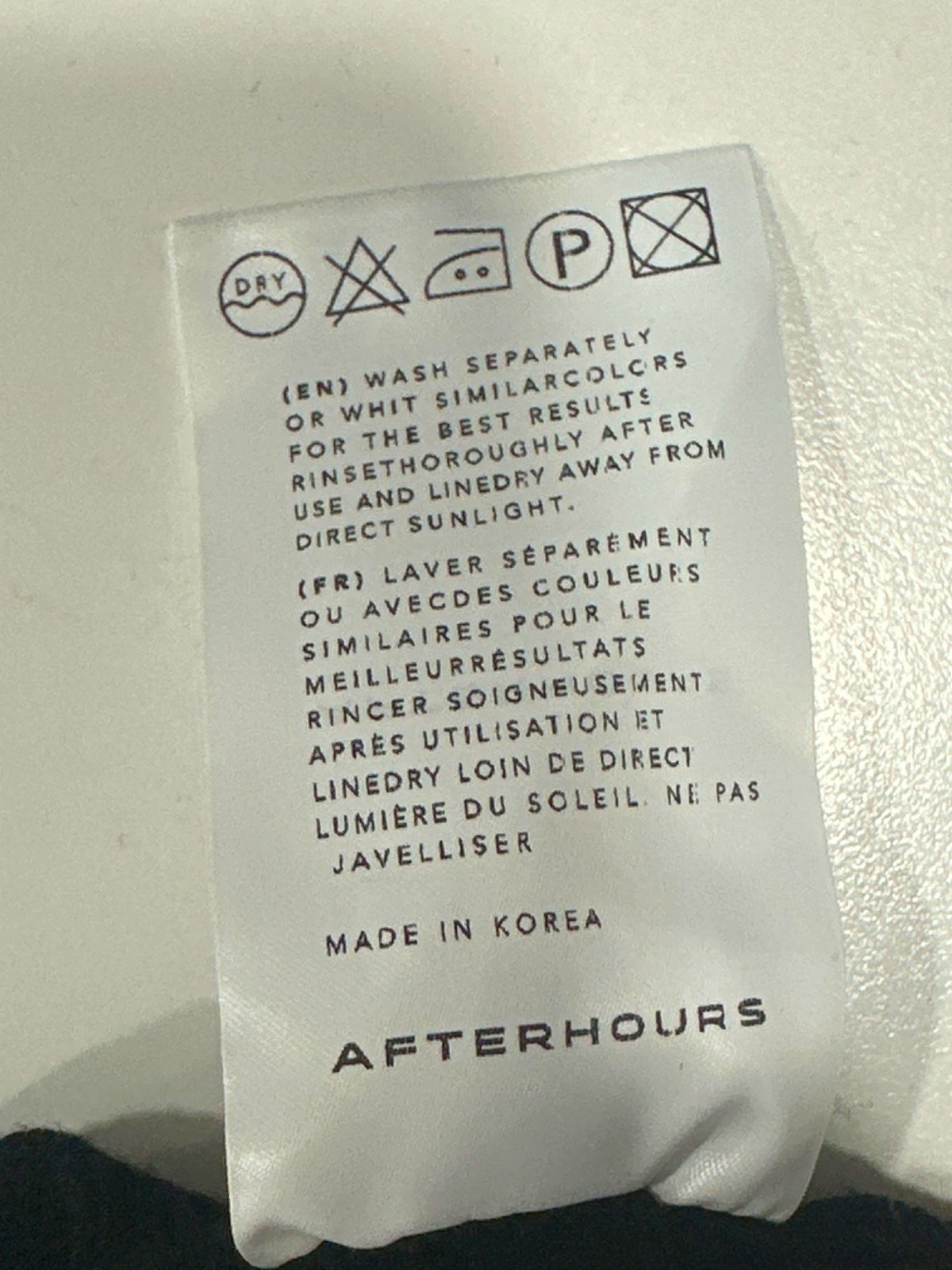 Afterhours Black Ribbed Bralette UK XS