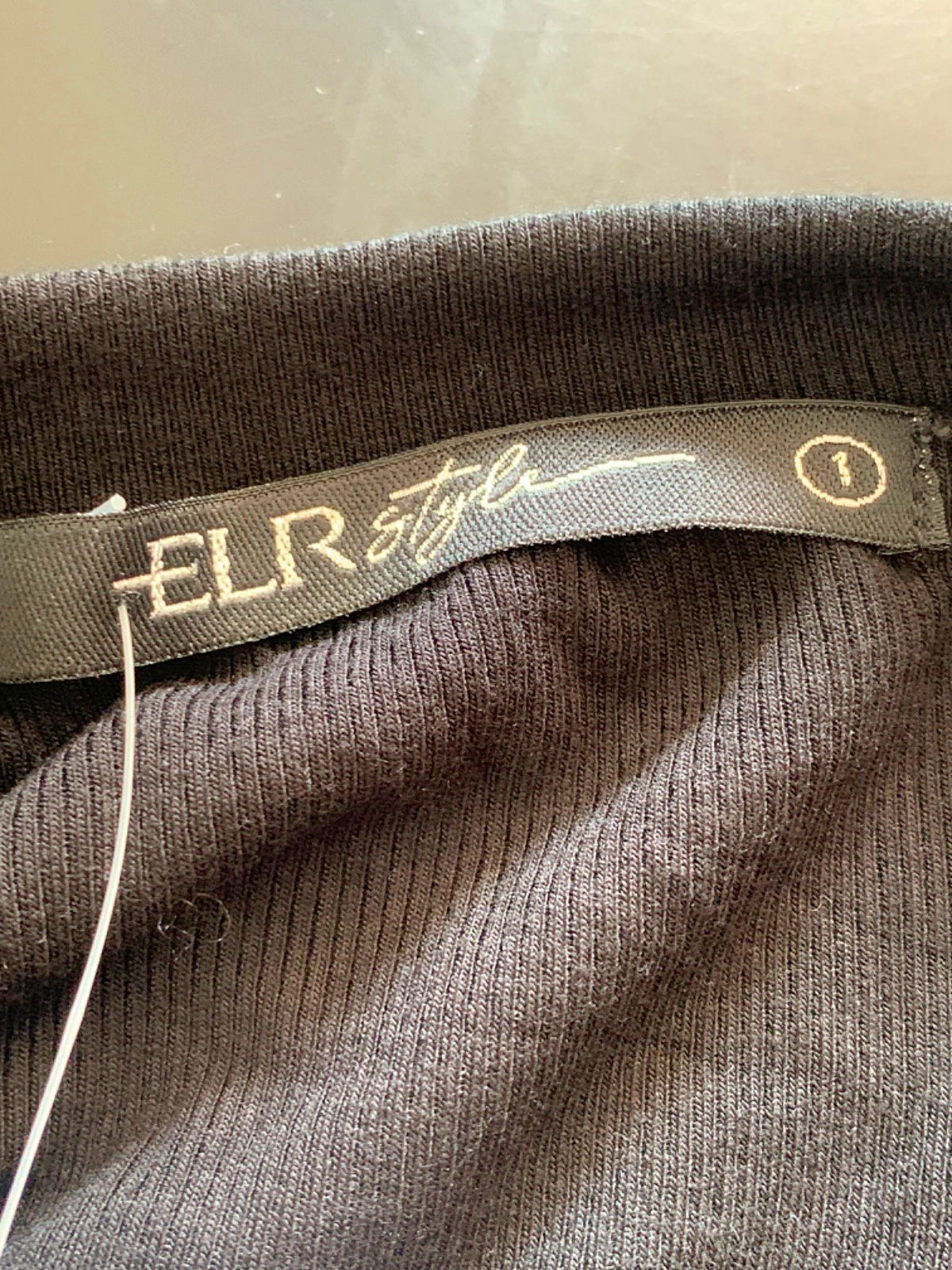 ELR Style Black Rib Lauren Shirt Size 1
