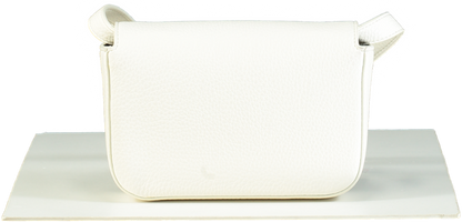 Marccain White Textured Leather Shoulder Bag