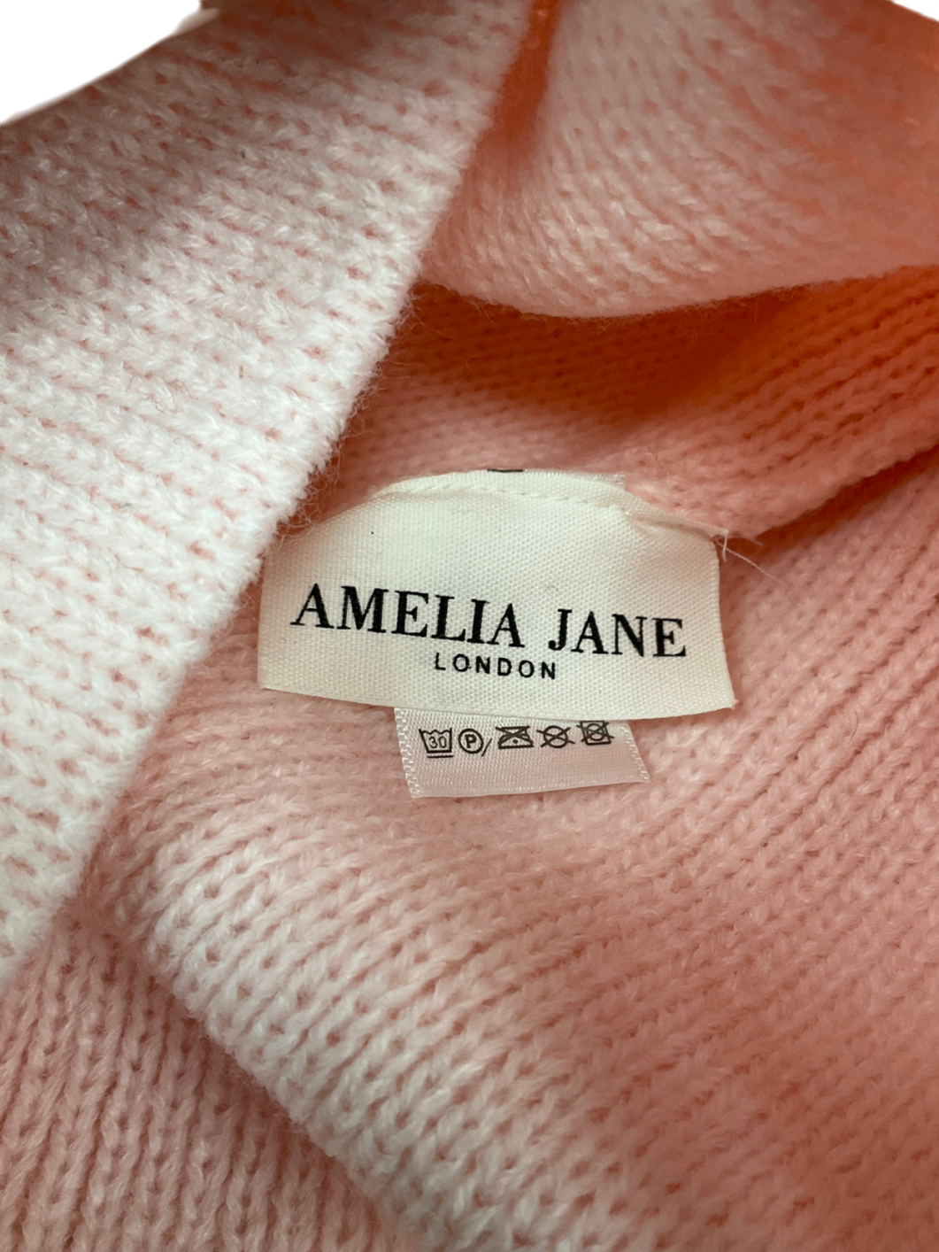 amelia jane Candy Pink Hat Faux Fur Poms