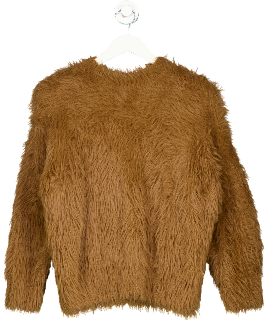 River Island Brown Faux Fur Jumper UK S