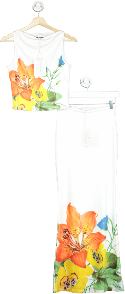 RUNAWAY White Primrose Top and Maxi Skirt XS