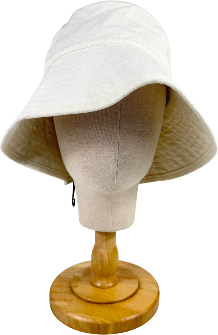 Sea level Cream Canvas Bucket Beach Hat One Size