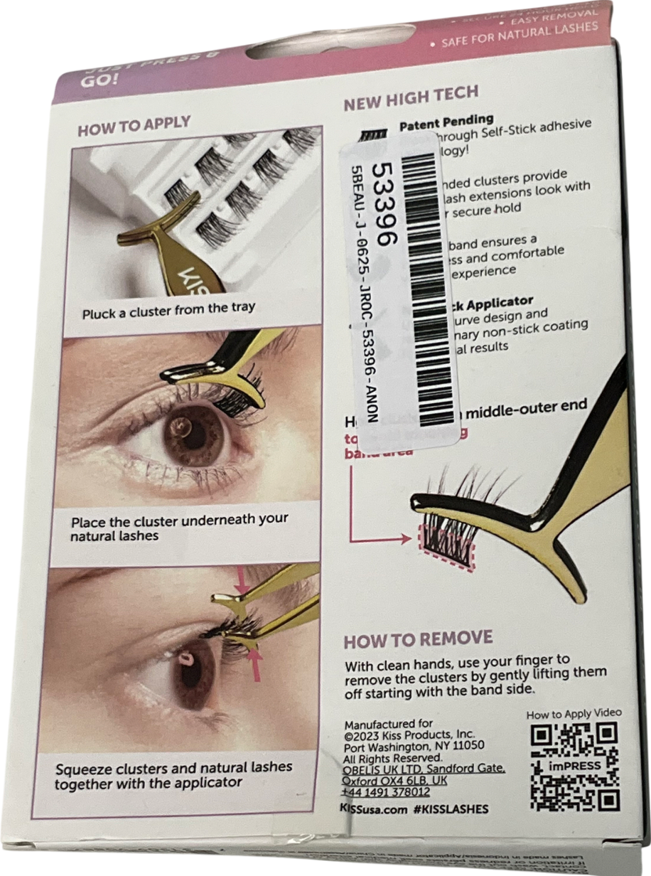 impress Falsies Press-on False Lash Kit 20 clusters