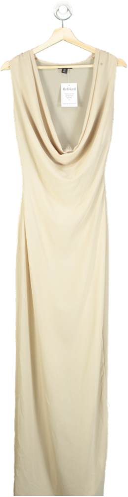 Rick Owens Beige Draped Maxi Dress UK 10