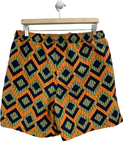 Hunky Trunks Multicoloured Geometric Swim Shorts UK L