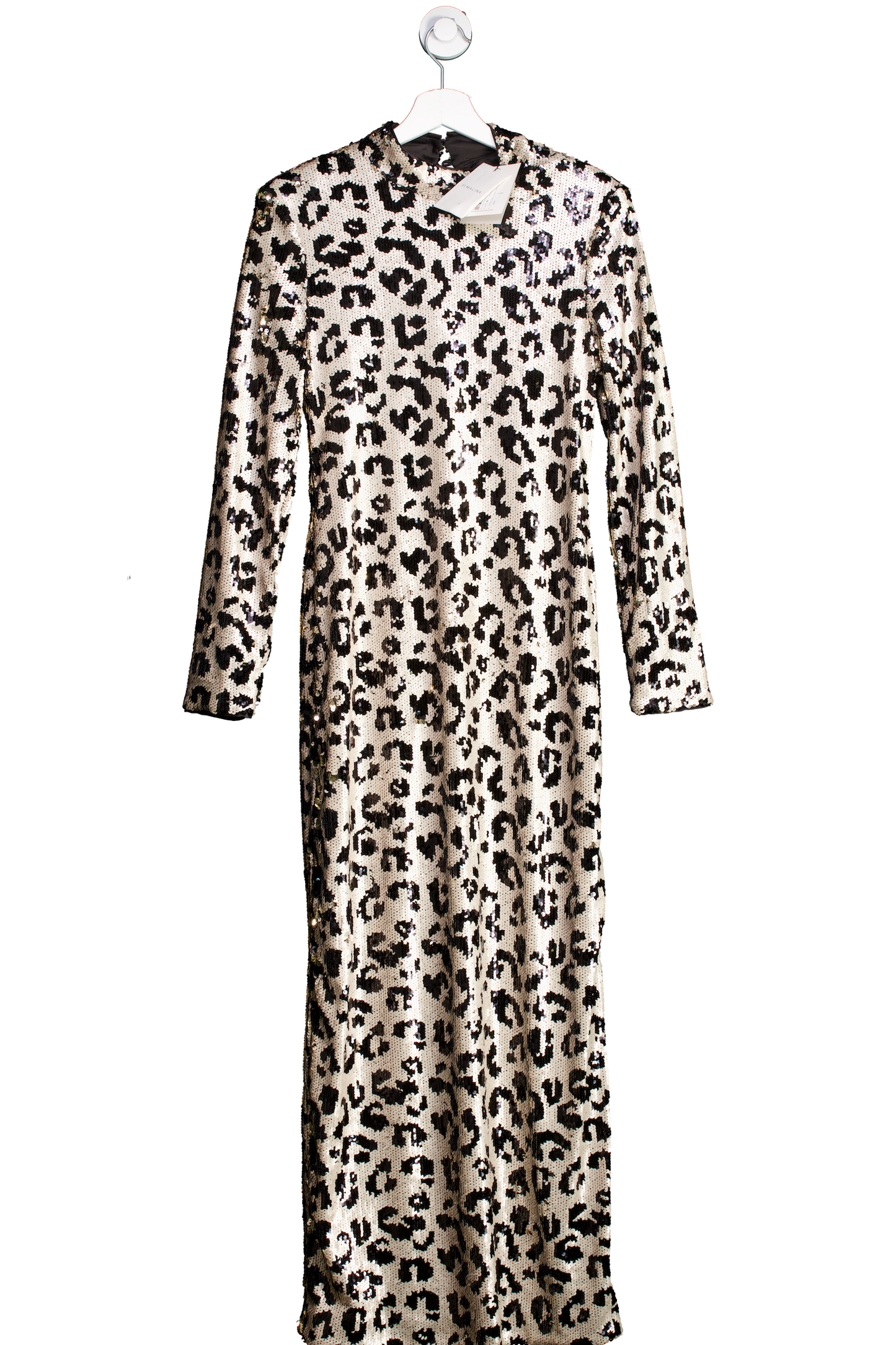 ByMalina Multicoloured Madelyn Open Back Sequin Maxi Dress UK 10