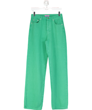 edikted Green Willa Wide Jeans UK S