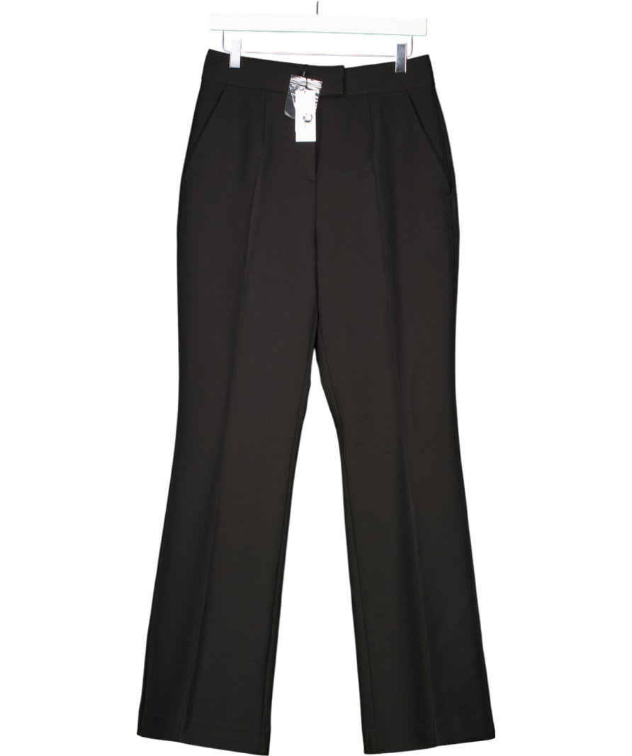 Karen Millen Black Tailored Kick Flared Trousers UK 10