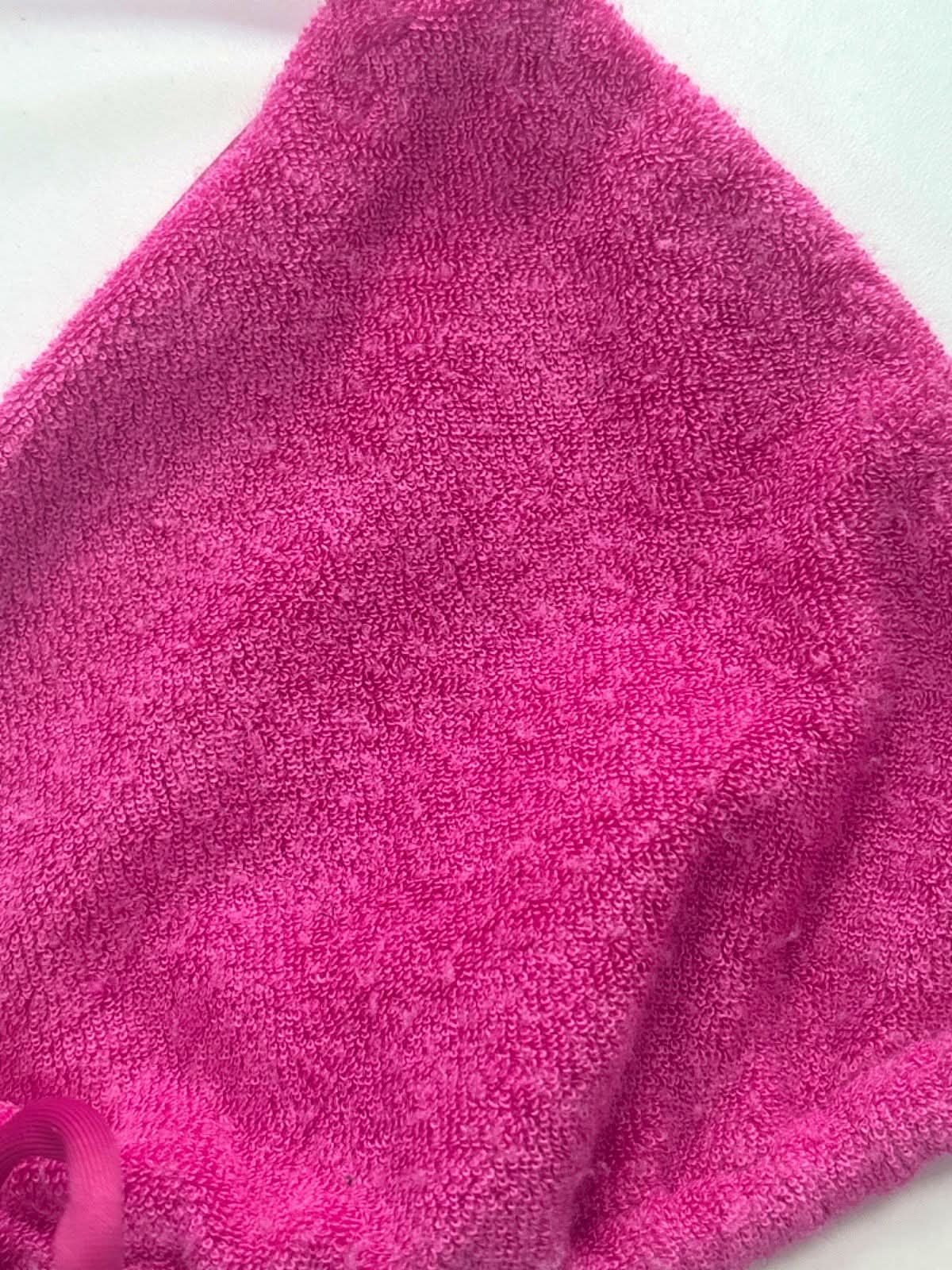 Neena Pink Terry Cloth Triangle Bikini UK S