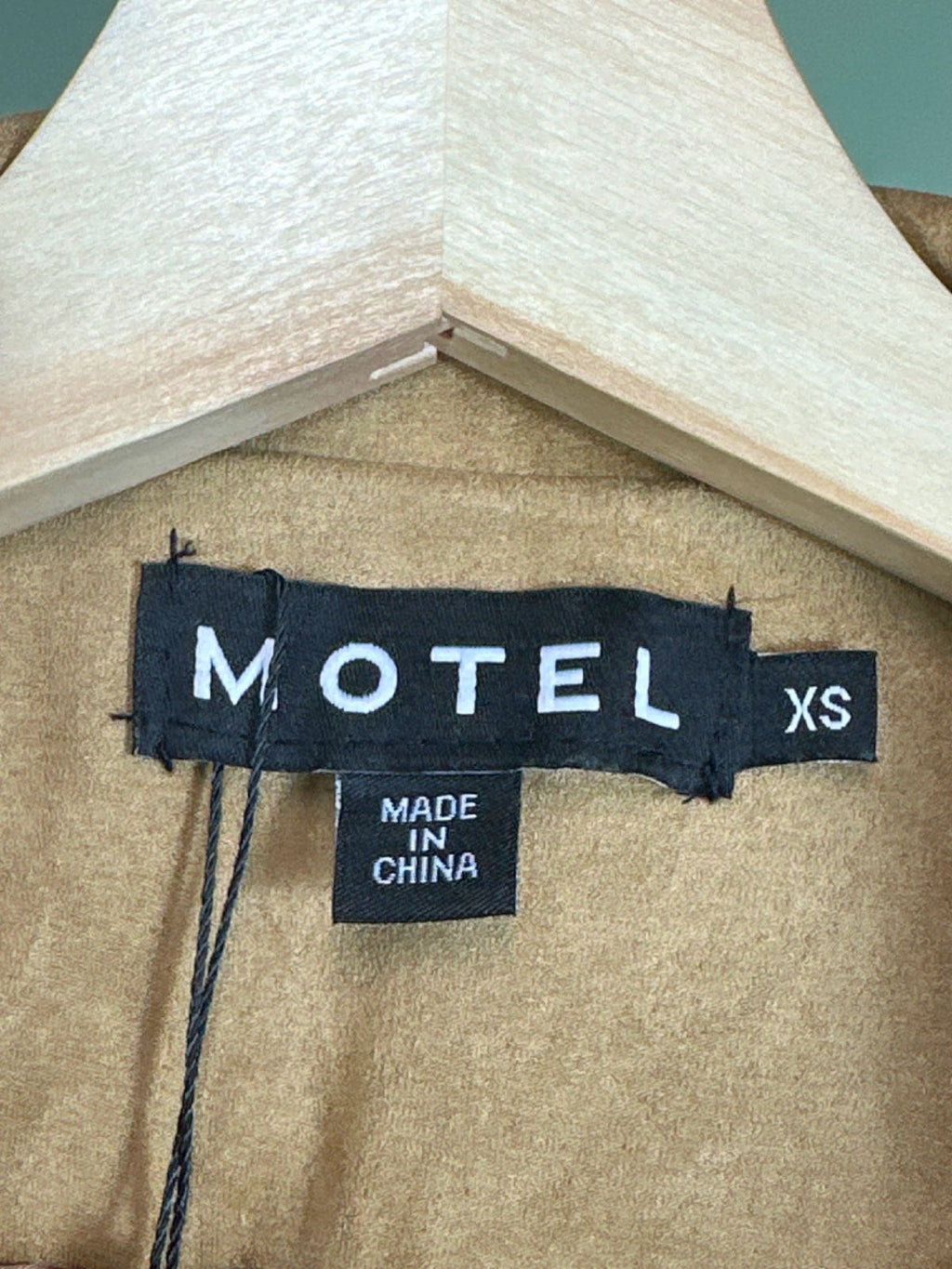 Motel Tan Cavita Jacket Faux Suede UK XS