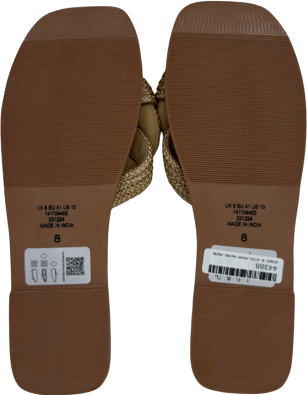 ASOS Beige Flora Woven Mule Sandal UK 8 EU 41 👠