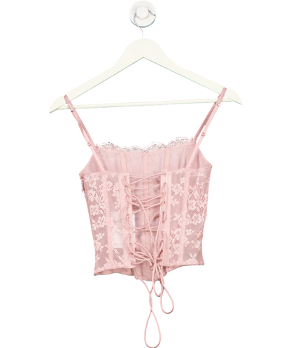 Victoria's Secret Pink Lace Diamante Strap Corset UK XS