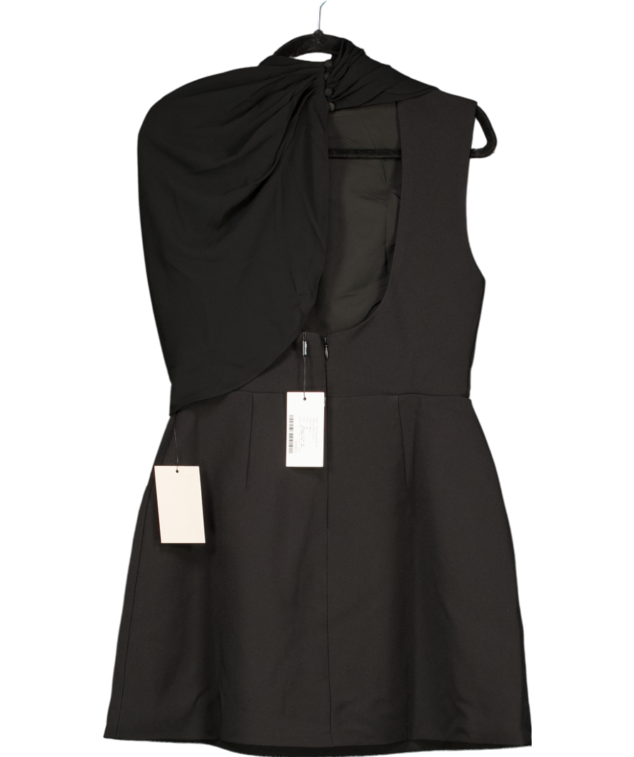 OddMuse Black The Ultimate Muse Gathered Mini Dress UK 10