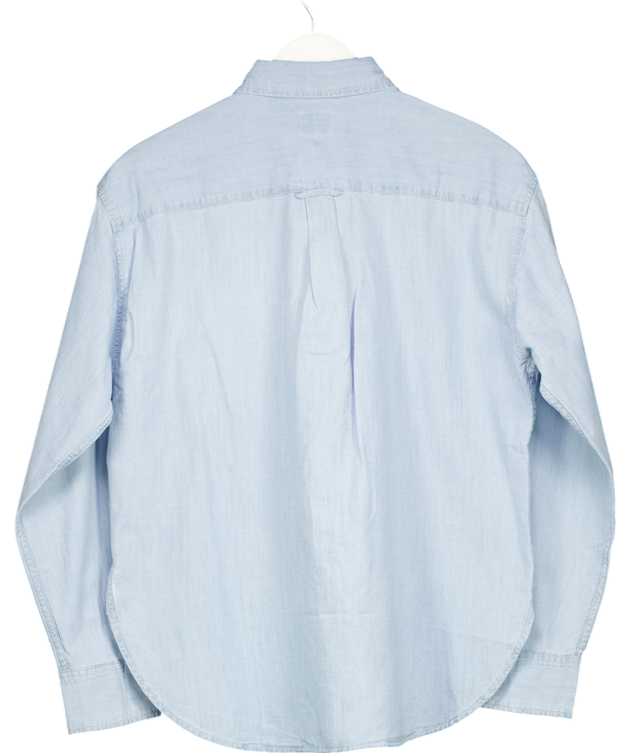 levis Blue Boyfriend Denim Shirt UK S