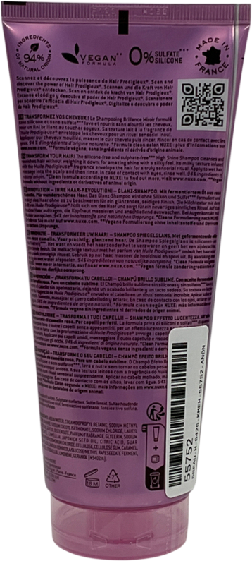 Nuxe Hair Prodigieux High Shine Shampoo 200ml