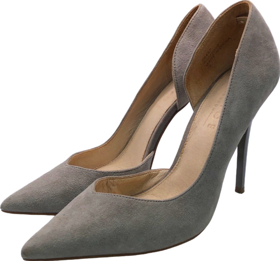 Office London Grey High Heel D'Orsay Pumps EU 39