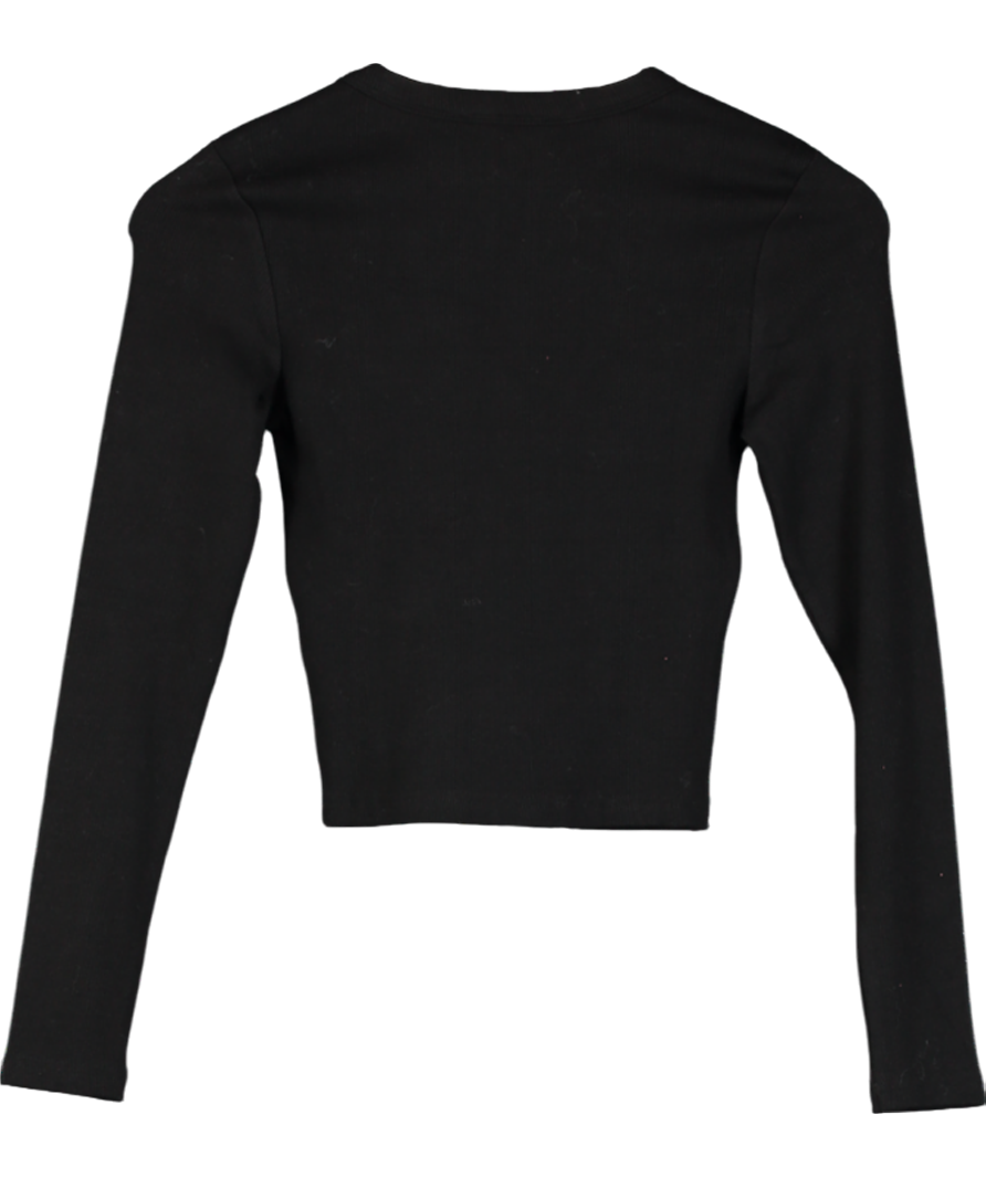 Boldly Love Yourself Black Long Sleeved Top UK 6