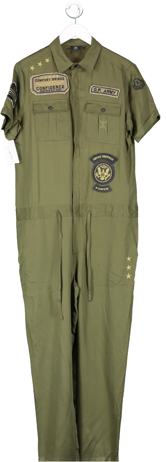One Piece Green Army Theme Jumpsuit UK M