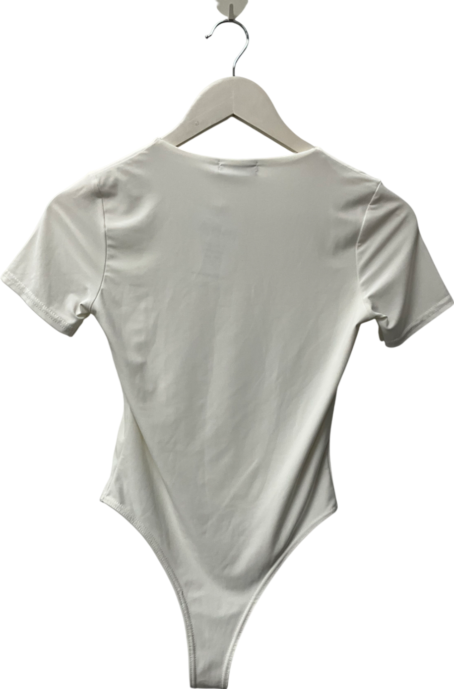 Fashion Killa White Sculpted T-shirt Bodysuit UK 8