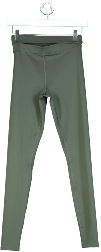 Alo Yoga Green High-Waist Leggings UK XS