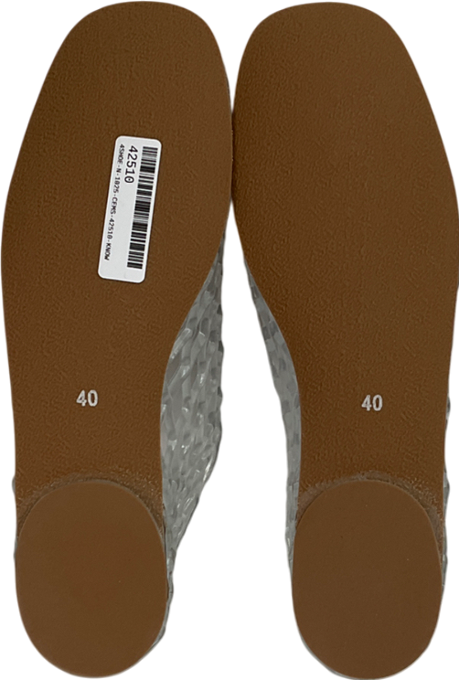 yagelinna Beige Jelly Mesh Flats UK 7 EU 40 👠