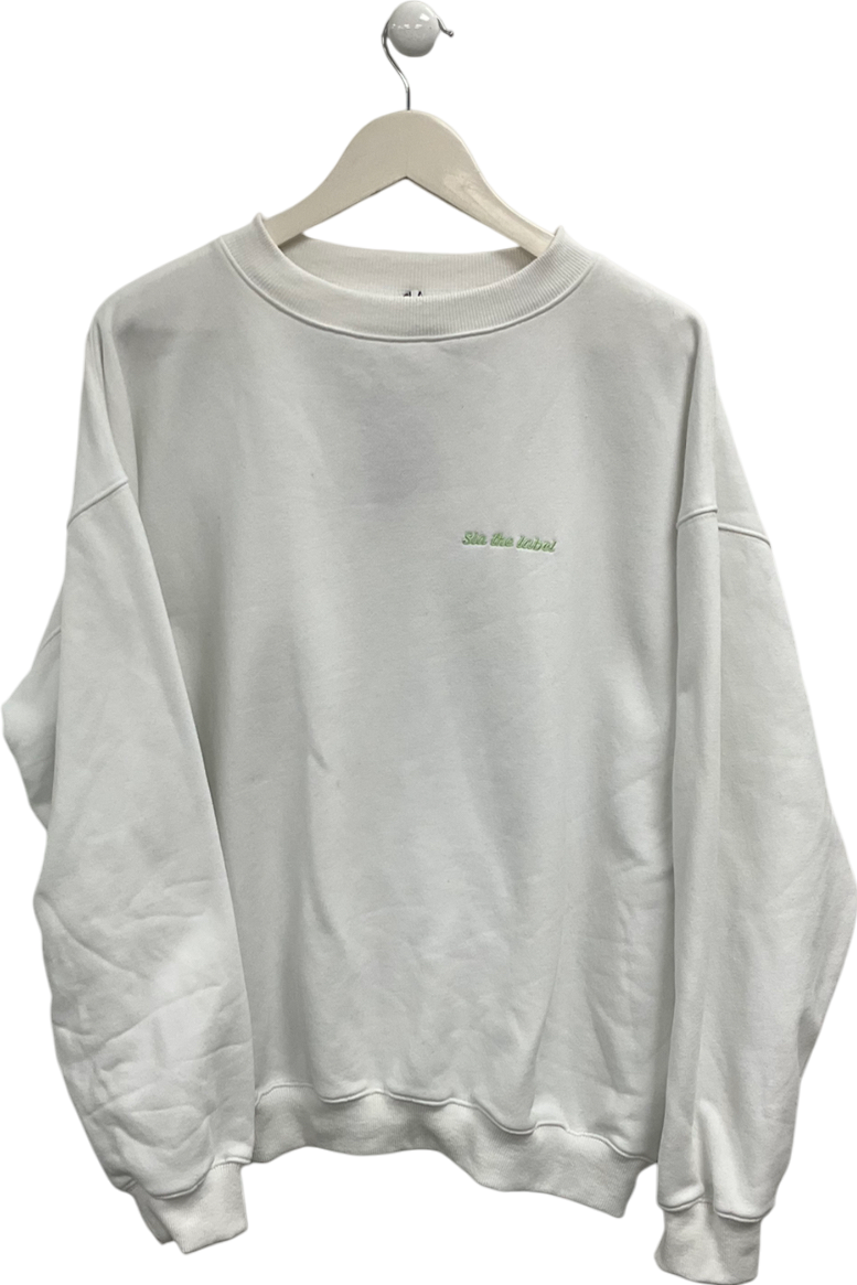 SLA the label White Cotton sweatshirt UK M