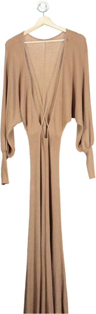 ASOS Edition Camel Maxi Dress UK 6