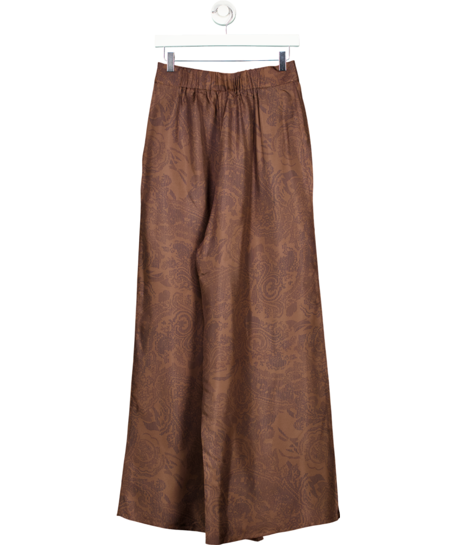 Wiggy Kit Brown Palazzo Pant UK 10