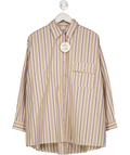 VRG GRL Yellow June Shirt Powder Stripe UK 8