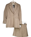 Oddmuse 2-piece Brown Tweed Blazer (uk M) And Mini Skirt UK S