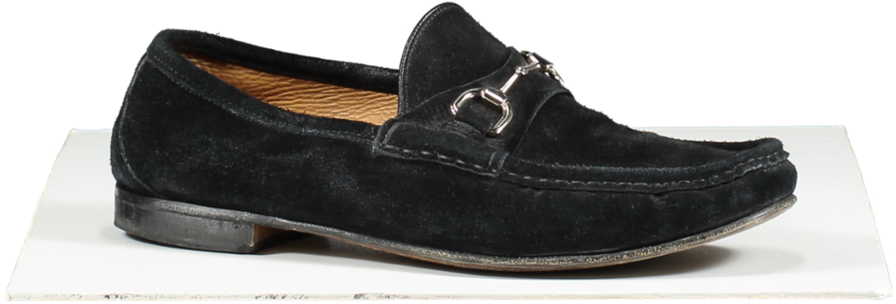 Gucci Black Suede Horsebit Loafers UK 9 EU 42 👠