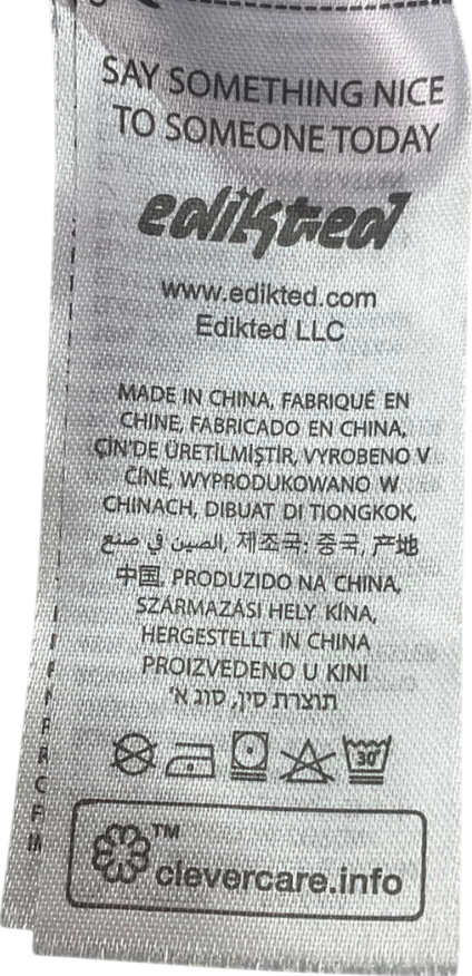 edikted Blue Navy Pleated Mini Skort UK L