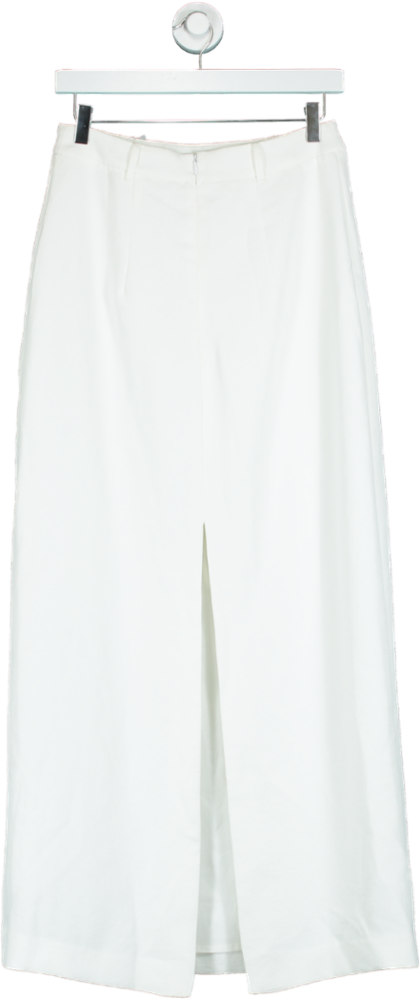 Kookai Natural White Oyster Midi Skirt UK 10