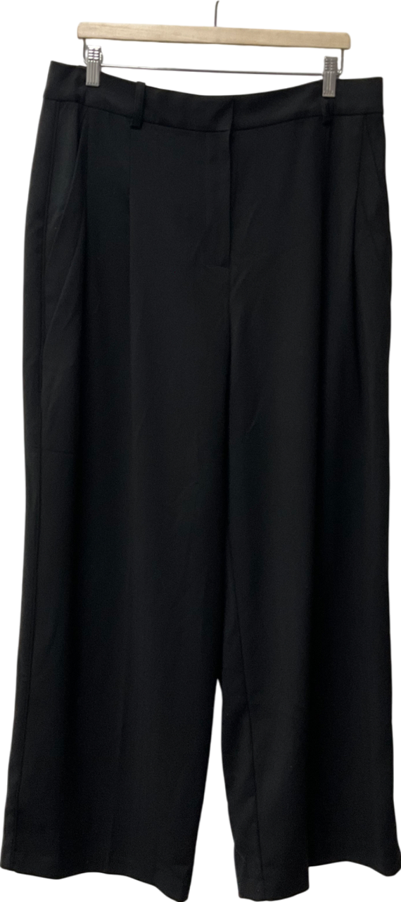 LOUNGE Black Wide-leg Trousers UK XXL