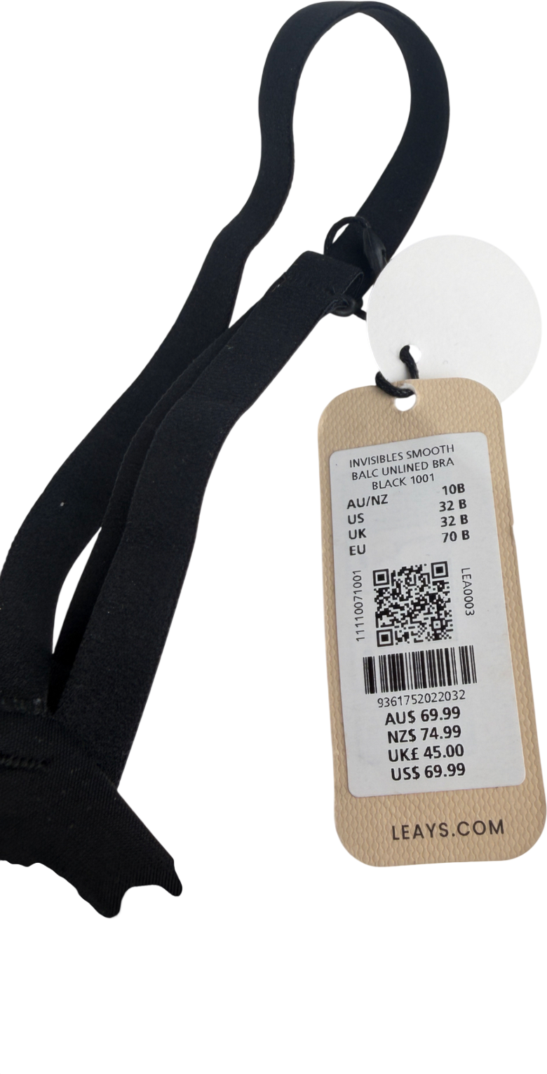 LEAYS Black Bald Unlined Bra UK 32B