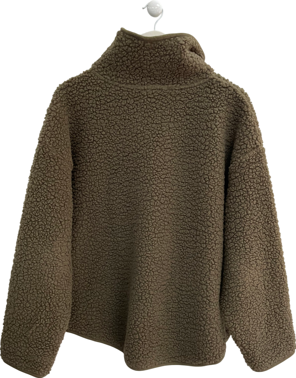 H&M Green Fleece Jumper UK L