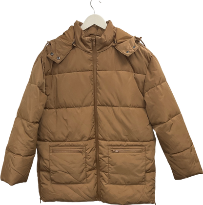 Pulz Jeans Beige Pzbianca Pufferjacket UK S