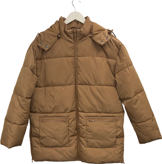 Pulz Jeans Beige Pzbianca Pufferjacket UK S