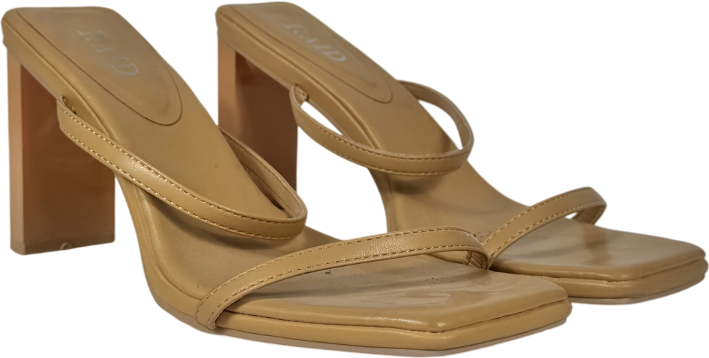 Raid Beige Allen Heeled Mule In Camel UK 7 EU 40 👠