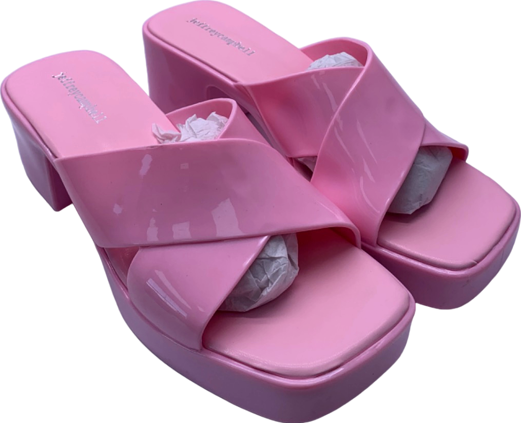 Jeffrey Campbell Pink Patched Platform Heels UK Size 8