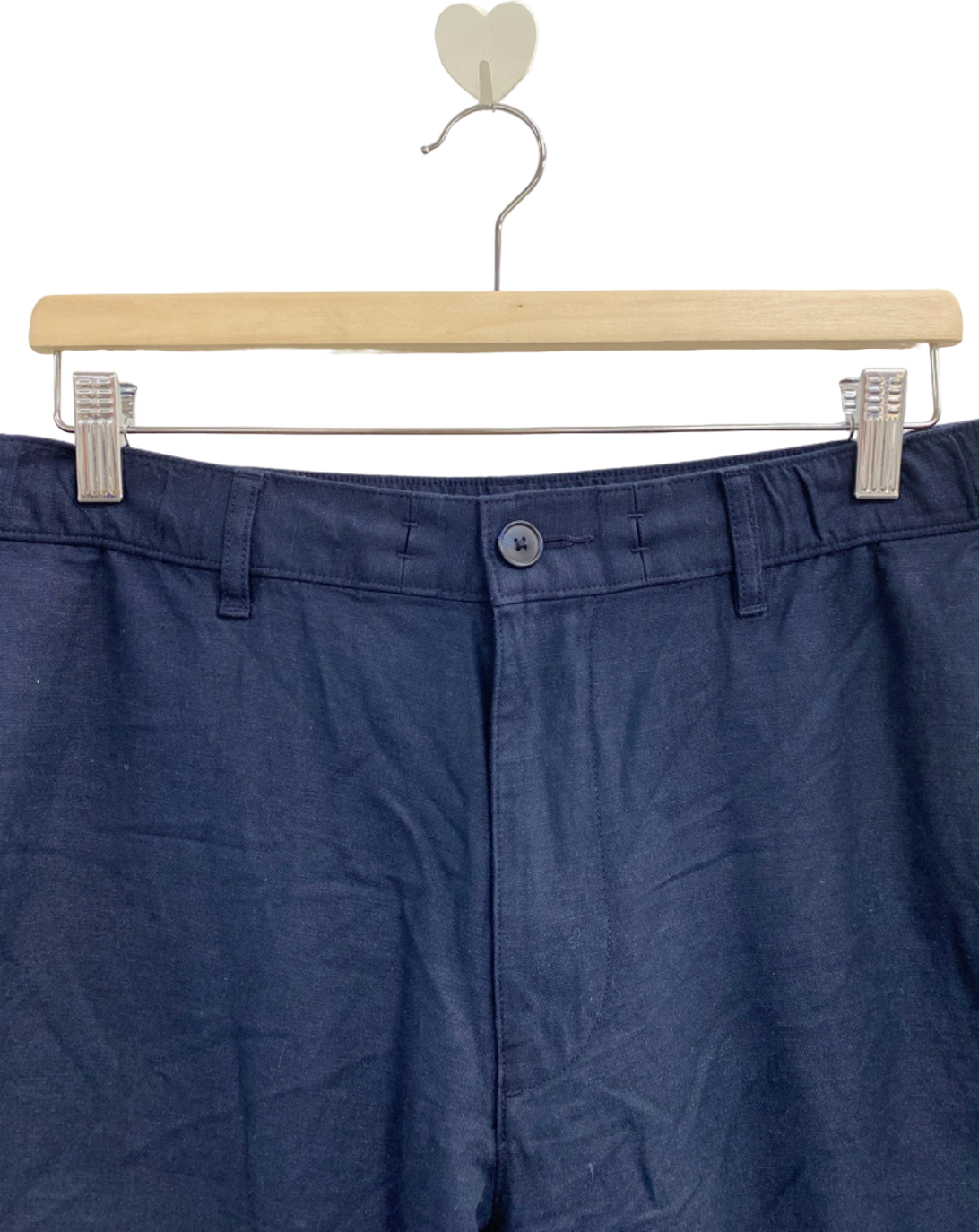 United Colors of Benetton Navy Blue Chino Trousers UK W32