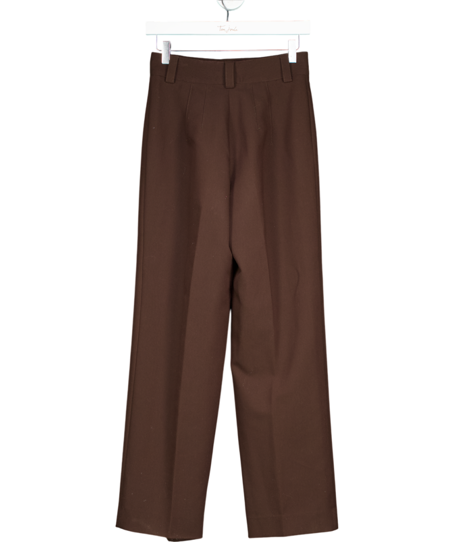 ZARA Brown Pleated Trousers UK 8