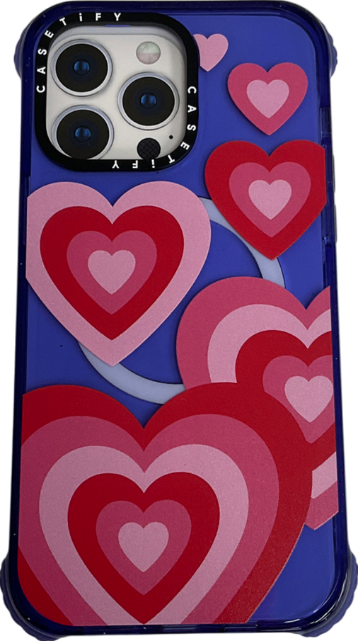 casetify Pink Heart Phone Case iPhone 15 pro max