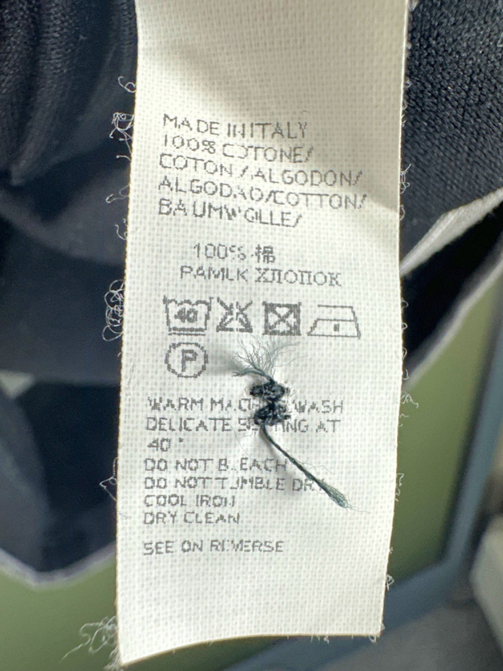 Paul & Shark Black and Grey Striped Polo Shirt UK L